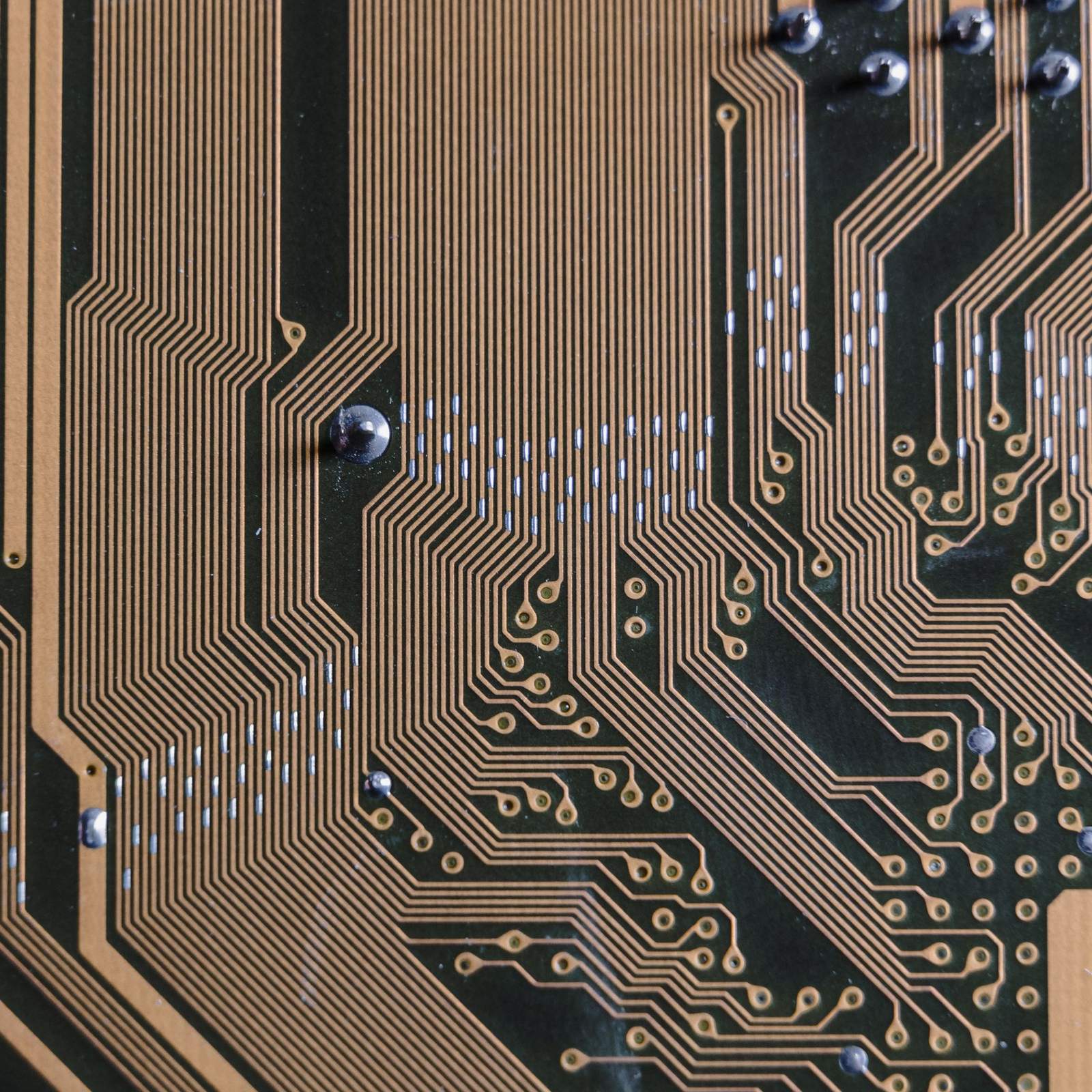 Close-up of electronics hardware.